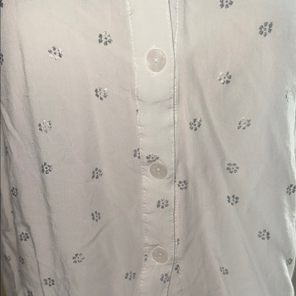 Cropped Button Down with Silver Embellishments - Picture 8 of 9